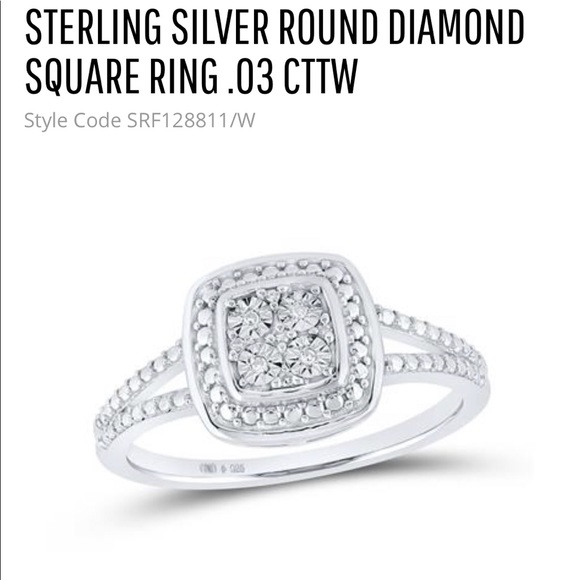 Real diamond promise ring engagement Christmas anniversary gift not CZ not fake - Picture 8 of 8